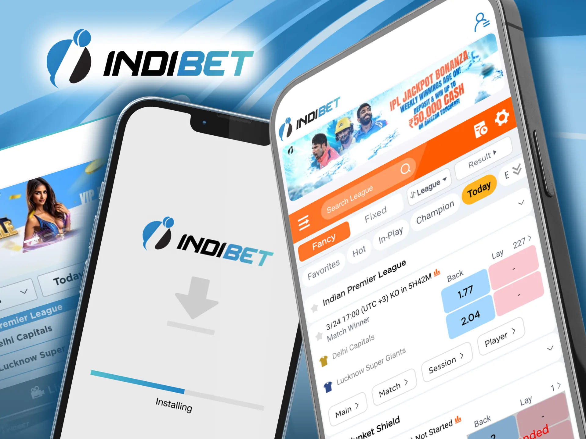 Install the Indibet app in just a few clicks and enjoy the convenience of betting on cricket from anywhere.