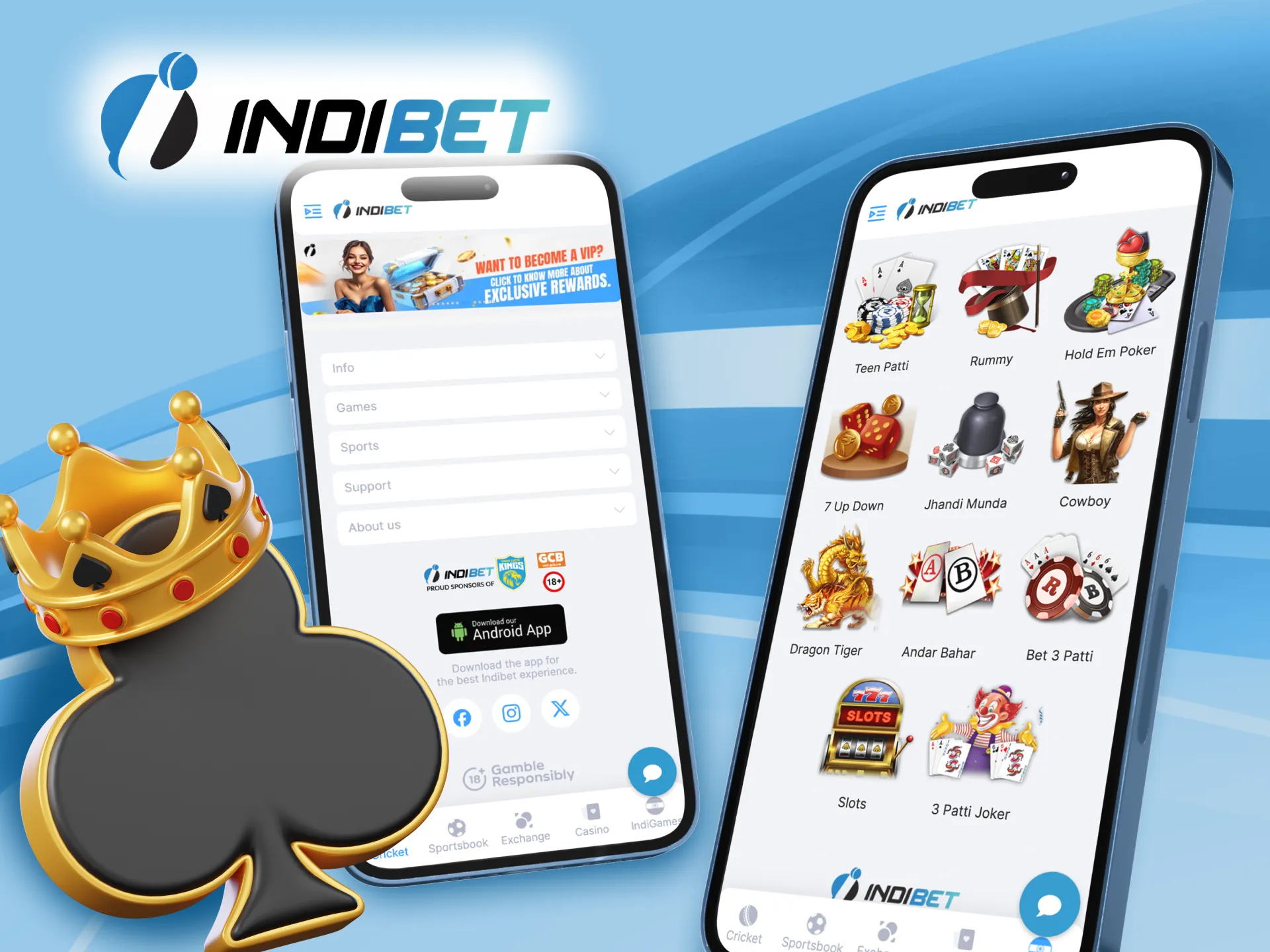 Indibet provides a seamless and highly intuitive environment for both betting and gaming.