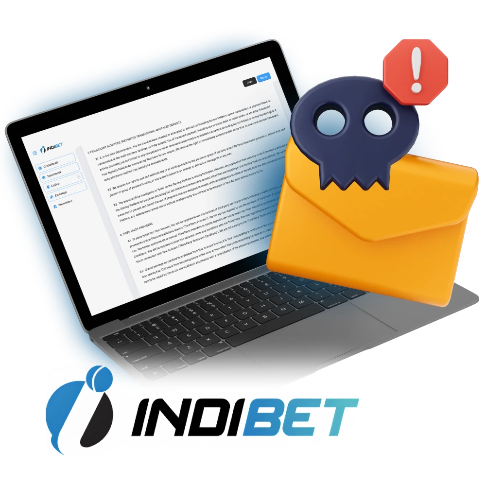 You are safe when betting at Indibet.