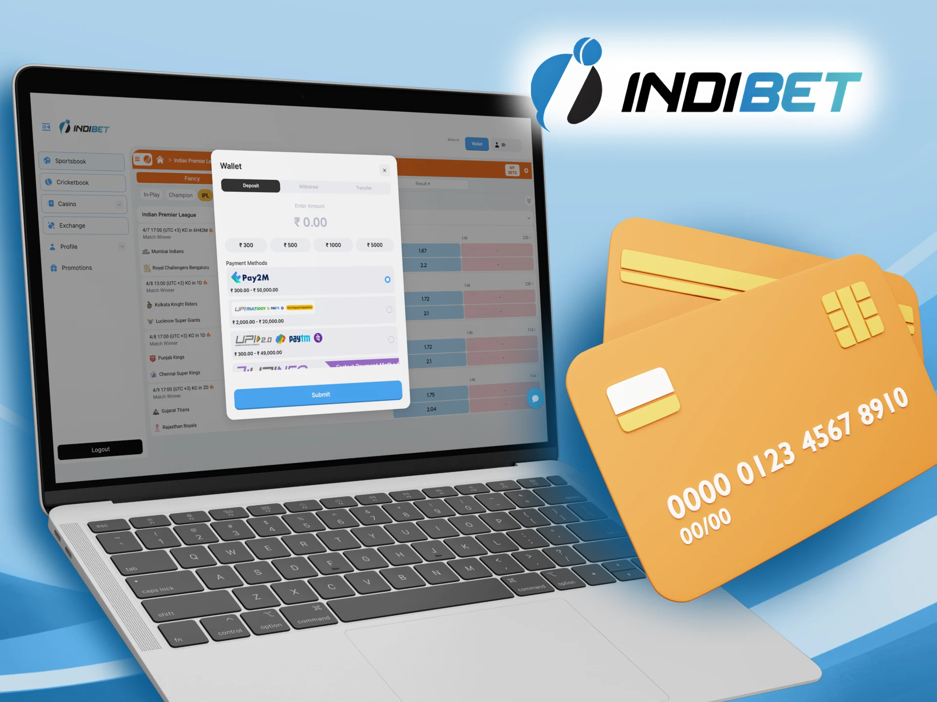Use your preferred deposit option.