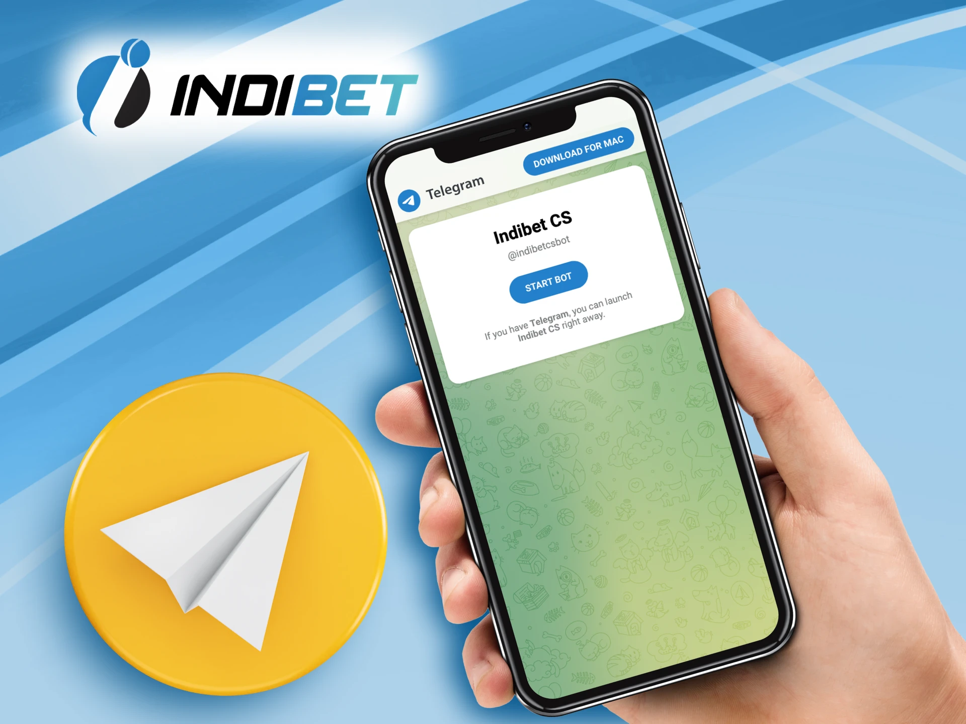 Open Telegram chat and ask question.