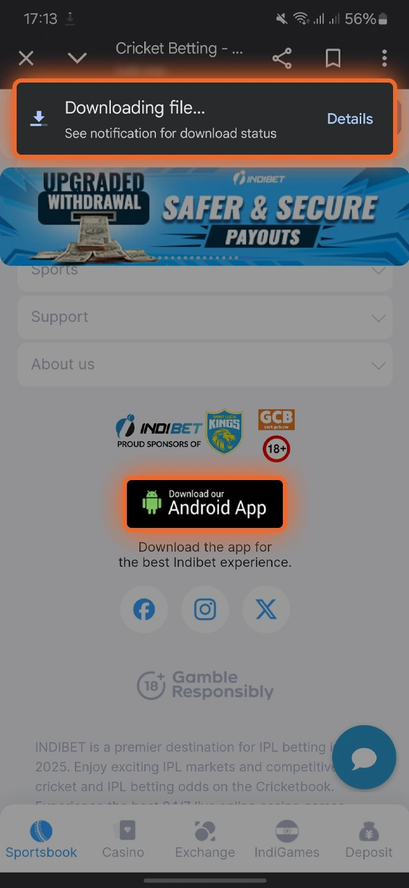 Quickly download the lightweight APK file to get started with the installation.