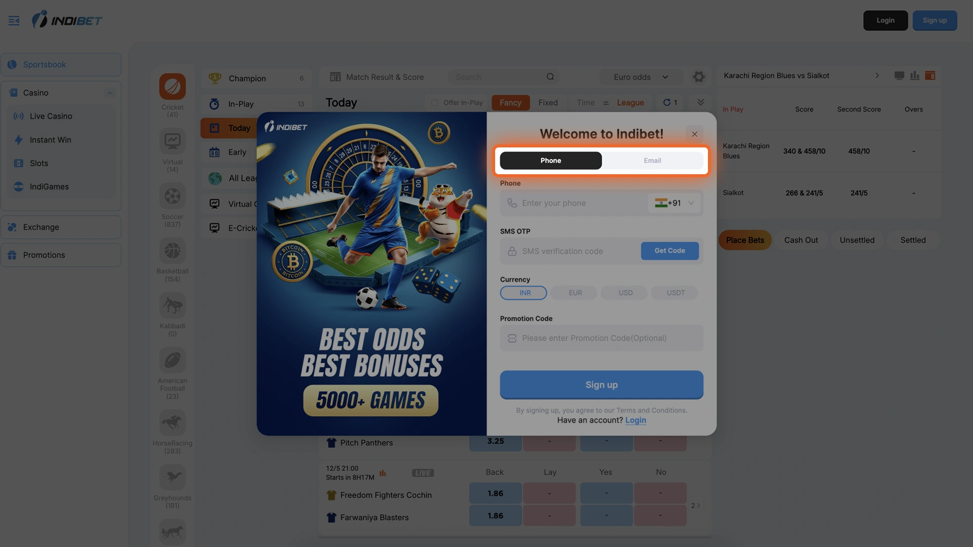 Decide whether you'd rather link your account to your phone or your email.